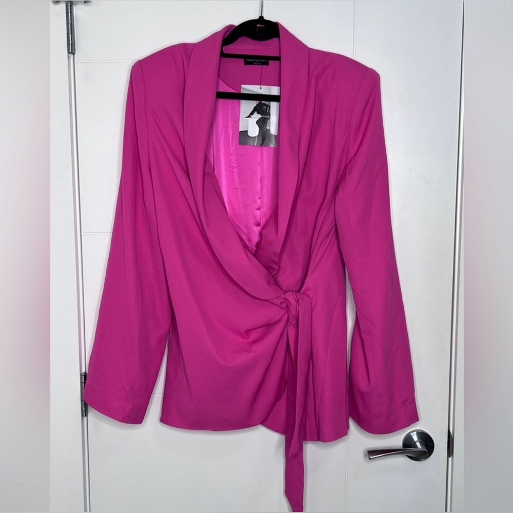 Naked Wardrobe Elegant Pink Women's Blazer size XL